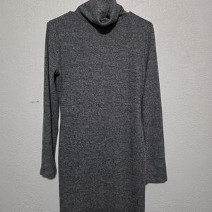 SO Charcoal Long Sleeve Dress